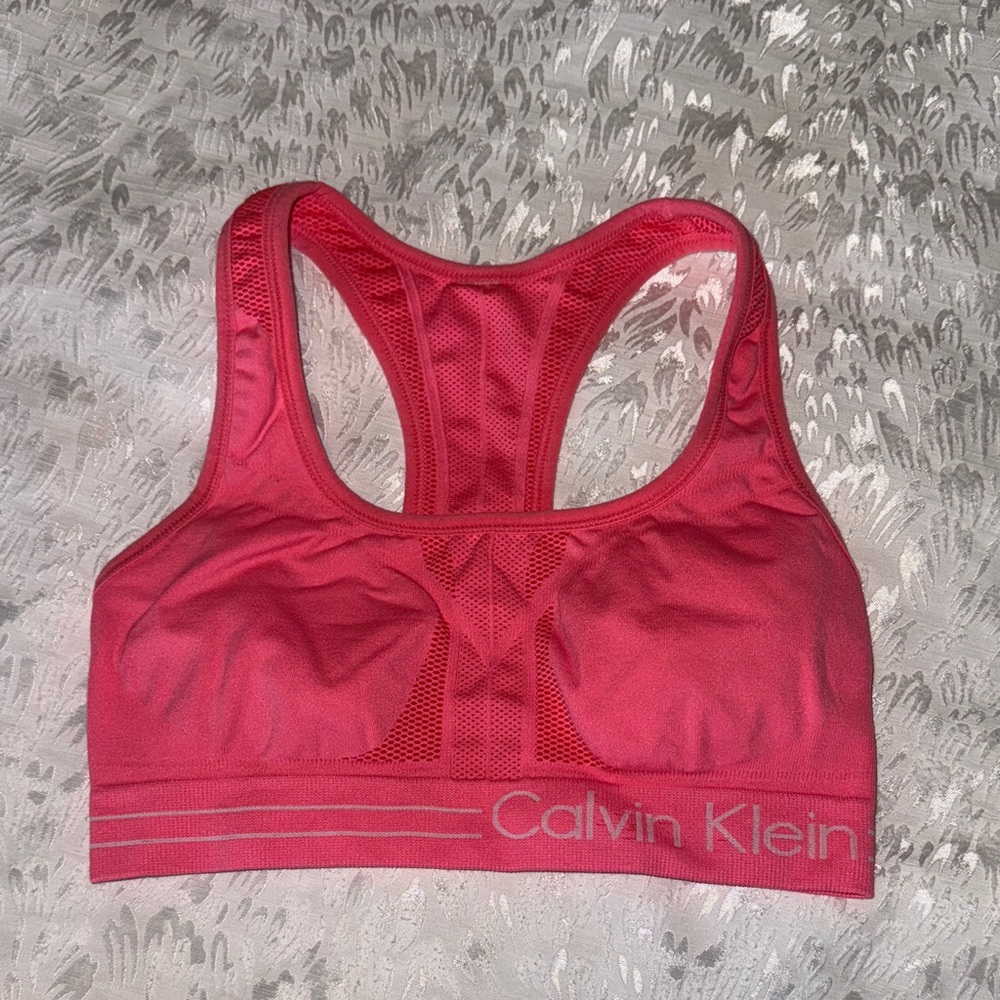 Calvin Klein Vibrant Pink Sports Bra